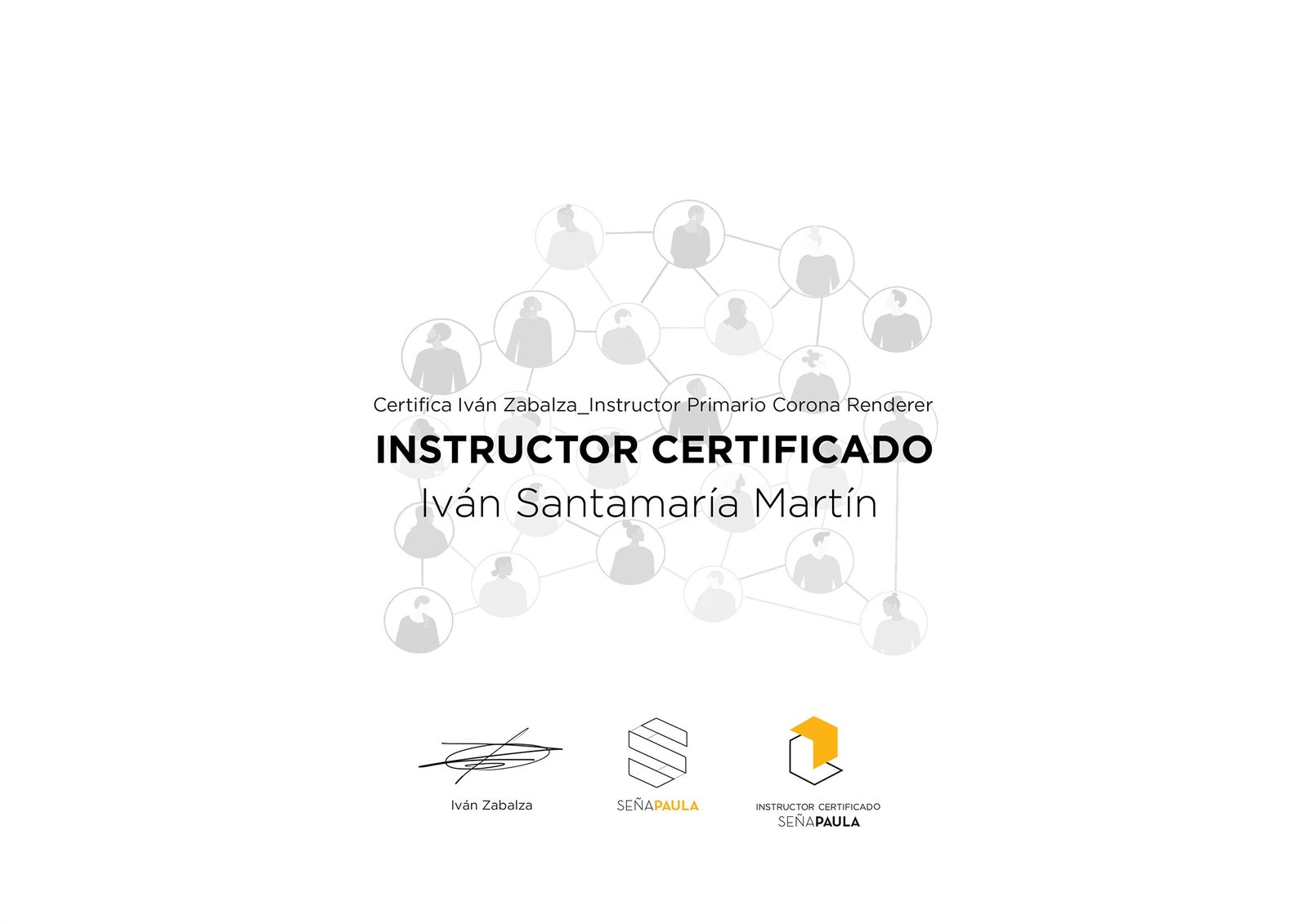 Certificado de Instructor de Seña Paula